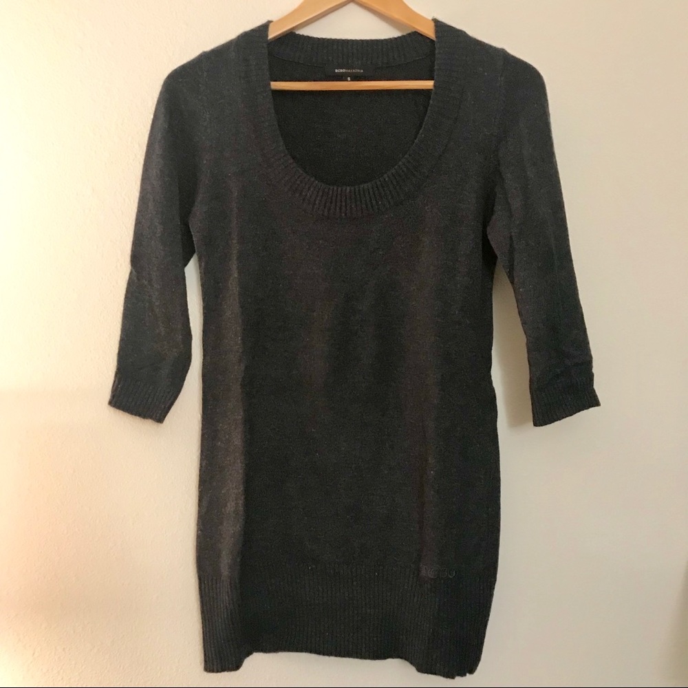 New BCBG Wool/Angora 3/4 Sleeve Sweater
